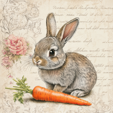 Easter Rabbit Sign, DCO-13267, Sign For Wreath, 10x10